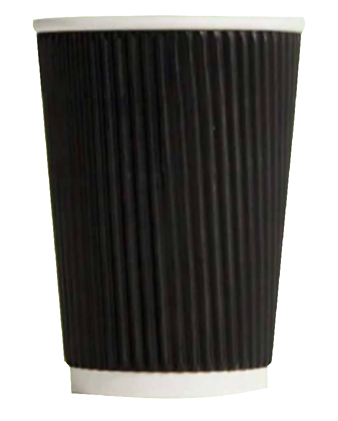 Black Ripple Cups 16oz Code: SR03 Per Carton Of 500
