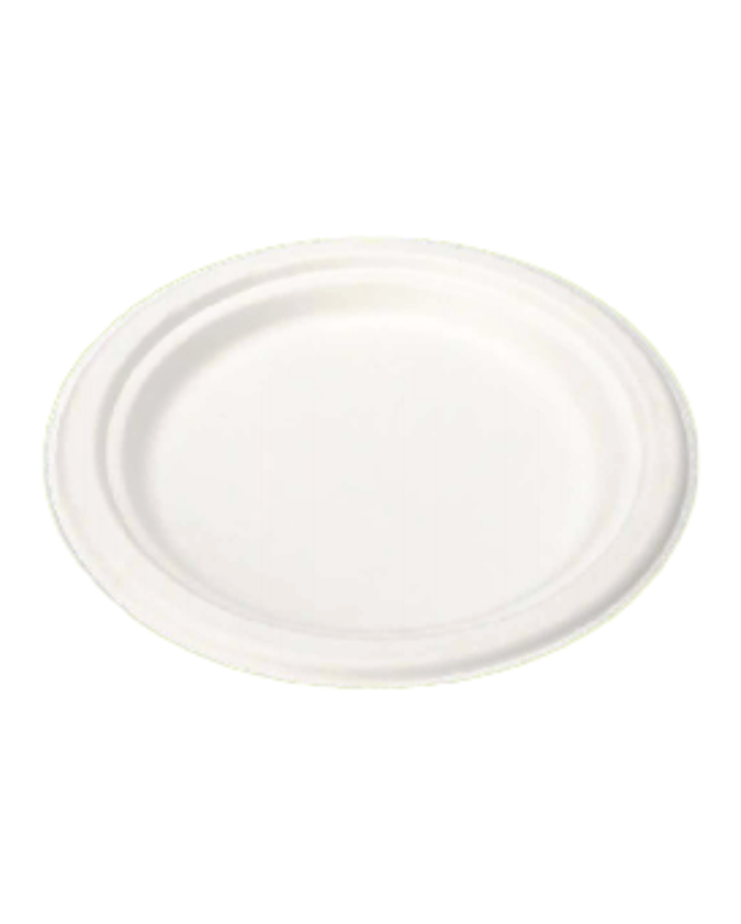 7 Inch Round Plant Fibre Plate Code:YG01 Per Carton Of 1000